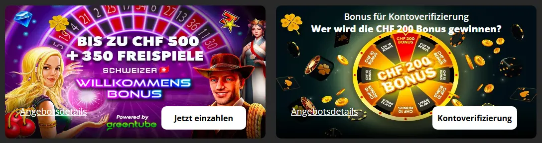 Willkommensbonus – Angebot für die erste Registrierung und die erste Einzahlung